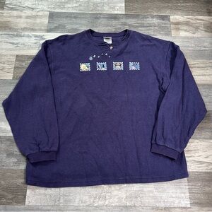 The Disney Store winnie the pooh and friends purple sweatshirt